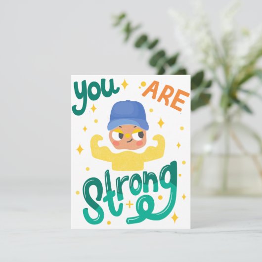 SIE SIND STARK FEIERTAGSKARTE (Stehend Vorderseite)