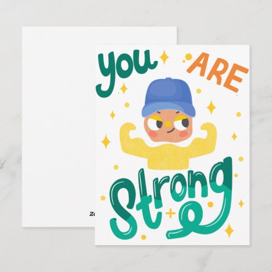 SIE SIND STARK FEIERTAGSKARTE (Vorne/Hinten)