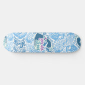Sie sind stark Ozean-Thema Skateboard (Horizontal)