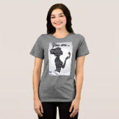 Sie Sind Starke Schöne Frau Silhouette Typograp Tri-Blend Shirt (Vorderseite voll)