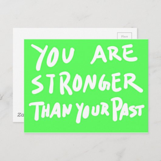 SIE SIND STÄRKER ALS IHR MOTIVIEREND QUOT IN DER V POSTKARTE (Vorne/Hinten)