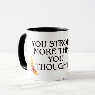 Sie sind stärker als Sie denken - elegantes Gold M Tasse