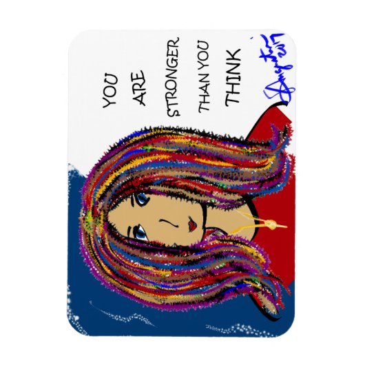 SIE SIND STÄRKER, ALS SIE DENKEN MAGNET (Vertikal)