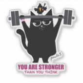 Sie sind stärker als Sie denken - Wanda Sticker (Vorderseite)