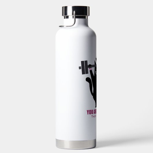 Sie sind stärker als Sie denken - Wasserflasche Trinkflasche (Rechts)