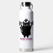 Sie sind stärker als Sie denken - Wasserflasche Trinkflasche (Vorderseite)