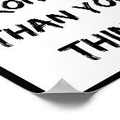 Sie sind stärker als Sie denken, Zitat Poster (Ecke)