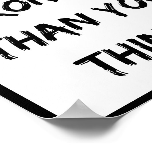 Sie sind stärker als Sie denken, Zitat Poster (Ecke)