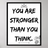 Sie sind stärker als Sie denken, Zitat Poster (Vorne)