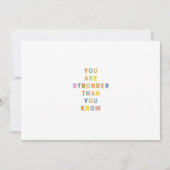 Sie sind stärker als Sie wissen - farbenfroh Einladung (Vorderseite)