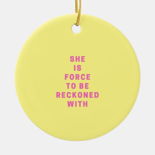 Sie sind stärker als Sie wissen - rosa | Religiös Keramik Ornament (Vorne)