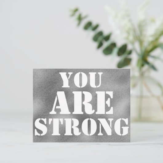 SIE SIND STARKER ANRUF POSTKARTE (Stehend Vorderseite)