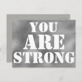 SIE SIND STARKER ANRUF POSTKARTE (Vorne/Hinten)