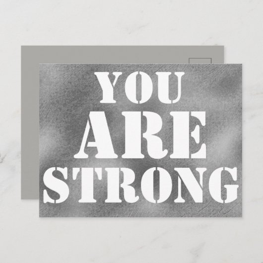 SIE SIND STARKER ANRUF POSTKARTE (Vorne/Hinten)