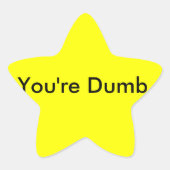 Sie sind stummer Aufkleber (Vorderseite)