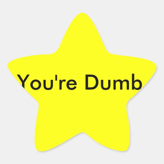 Sie sind stummer Aufkleber (Vorderseite)