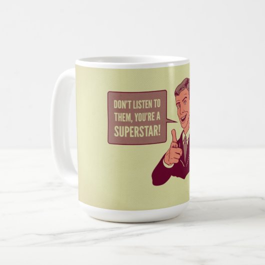 Sie sind Superstar Kaffeetasse (Vorderseite Links)
