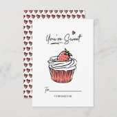 Sie sind süße Cupcake Kinder Klasse Valentine Card Einladung (Vorne/Hinten)