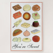 Sie sind süße indische Mithai Süßigkeiten Confecti Puzzle (Vertikal)