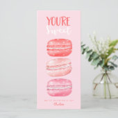 Sie sind süße Valentinstag Macaron Cookies (Stehend Vorderseite)