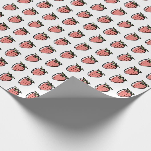 Sie sind Süßes Erdbeerpapier Valentine Wrapping Pa Geschenkpapier (Ecke)