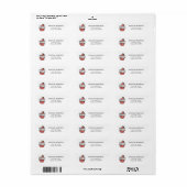 Sie sind Sweet Cupcake Valentine Address Labels (Vorne)