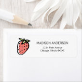 Sie sind Sweet Strawberry Valentine Address Labels (Insitu)