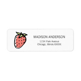 Sie sind Sweet Strawberry Valentine Address Labels
