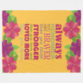 Sie sind tapfer fleecedecke (Vorderseite (Horizontal))