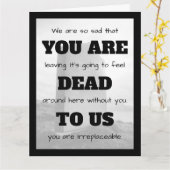 [Sie sind tot für uns] Ein lustiger Mitarbeiter, d Karte (Gelbe Blume)