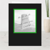 [Sie sind tot für uns] lustige Angestellte Verlass Karte (Rückseite)