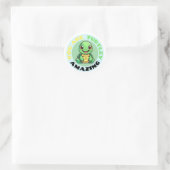 Sie sind Turtley Phantastisch Niedlich Turtle Runder Aufkleber (Tasche)