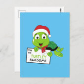 Sie sind Turtley Phantastische lustige Turtle Puns Postkarte (Vorne/Hinten)
