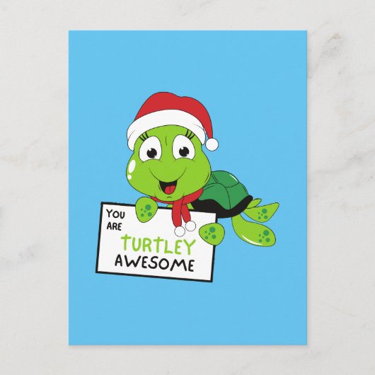 Sie sind Turtley Phantastische lustige Turtle Puns Postkarte (Vorderseite)