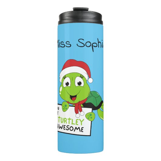 Sie sind Turtley Phantastische lustige Turtle Puns Thermosbecher (Vorderseite)