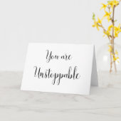 Sie sind unaufhaltsam und Inspirierend Botschaft Karte (Gelbe Blume)