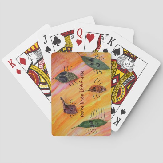 Sie sind UnbeLEAFable - Kids Art für CHOC Spielkarten (Rückseite)