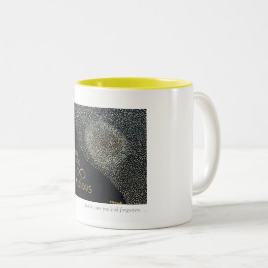 Sie sind unendlich wertvoll zweifarbige tasse (VorderseiteRechts)