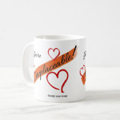 Sie sind unersetzlich!  Ausgenommen Ihr Knie Kaffeetasse (Vorderseite Links)