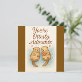 Sie sind unglaublich erfreulich - Niedliche Wasser Karte (Stehend Vorderseite)