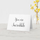 Sie sind unglaublich, Inspirierend Botschaft Karte (Gelbe Blume)
