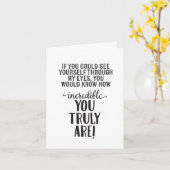 SIE SIND **UNGLAUBLICH** SEIN MEIN VALENTINE? KARTE (Gelbe Blume)