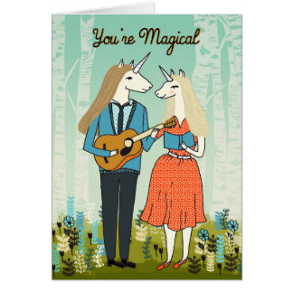 Sie sind - Unicorns in der Liebe-Karte magisch