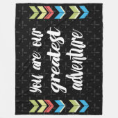 Sie sind unser Bestes Abenteuer Fleecedecke (Vorderseite)