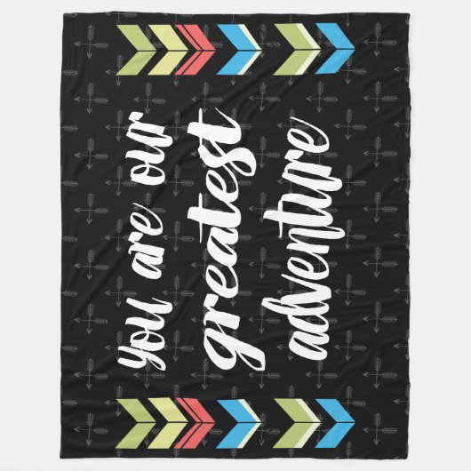 Sie sind unser Bestes Abenteuer Fleecedecke (Vorderseite)