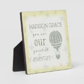 Sie sind unser Bestes Abenteuer Fotoplatte (Vorderseite)