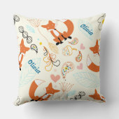 Sie sind unser Bestes Abenteuer Orange Fox Kissen (Rückseite)