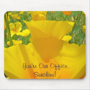 Sie sind unser Office Sunshine! Mousepad Poppy Blu