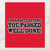 Sie sind vergangen weinetikett (Einzelnes Label)