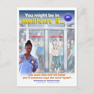 Sie sind vielleicht im Gesundheitswesen, wenn Sie Postkarte